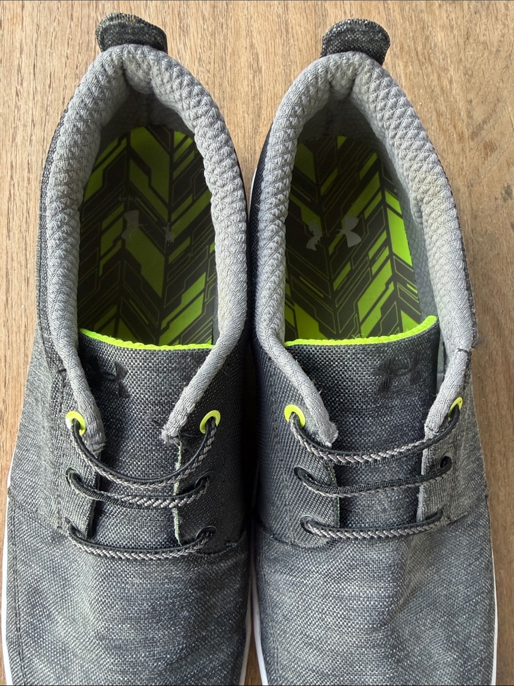 Under Armor Men's Gray Casual Canvas Shoes men’s size 12 - Picture 5 of 7